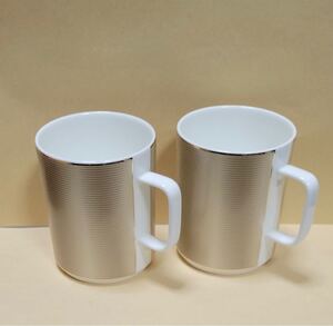 【価格相談歓迎】NIKKO エリートモダン・ペアマグカップ シルクシャンパン