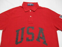 POLO SPORT ポロスポーツ USA ポロシャツ 赤 M ラルフローレン_画像3