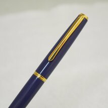 定型外送料無料 USED品・保管品 PILOT パイロット 万年筆 URUSHI 漆 ペン先 14K 585 M ブルー×ゴールド 現状品_画像2