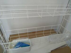 [ postage break up cheap ][ exhibition unused goods ] under ...( stock ) slim drainer basket 2 step WH58 40331 made in Japan 