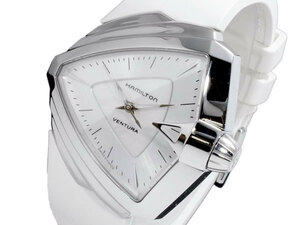 [Free Shipping New Genuine] ★ Hamilton Ventura Quartz Watch H24251391 White Shell [Women], Is a line, Hamilton, Ventura