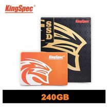 ■新品!!国内対応&90日保証■KingSpec SSD 240GB SATA3/6.0Gbps 内蔵型 2.5インチ 3D 高速 NAND 3D QLC PC ノートPC DE014_画像1