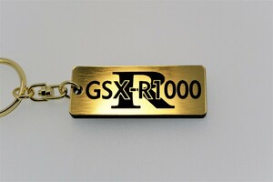 A-75-1 GSX-R1000 2層アクリル製 金黒 2重リング キーホルダー GSX-R1000 カスタム パーツ