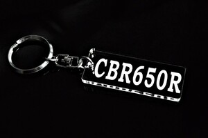 A-684 CBR650R アクリル製 クリア 2重リング キーホルダー ハンドル パーツ カスタム 外装 シート ミラー 等のアクセサリーに