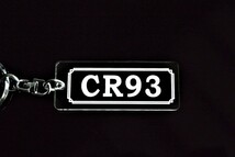 A-991 CR93 アクリル製 クリア 2重リング キーホルダー カスタム カウル パーツ 外装 シート ミラー 等のアクセサリーに_画像3