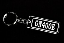 AA-36 GN400E アクリ ル製 クリア 2重リング キーホルダ ー カスタム パーツ シート ミラ ー 外装 等のアクセサリーに_画像1