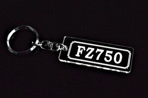 A-932 FZ750 アクリル製 クリア 2重リング キーホルダー カスタム パーツ 外装 シート ミラー 等のアクセサリーに