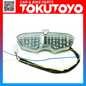 【特】YZF-R6(03-05)W178 ウインカー付 クリア LED テール ランプ (トクトヨ)Tokutoyo