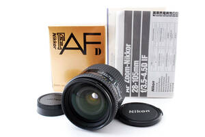 【超美品】in Box Nikon AF NIKKOR 28-105mm f/3.5-4.5 D IF Zoom Lens #128 ニコン ニッコール 128@wY