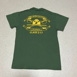 沖縄米軍放出品　USMC DRILL INSTRUCTOR SCHOOL Tシャツ　SMALL OKINAWA お洒落　古着　サバゲー女子