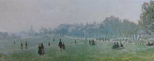 クロード・モネ、【グリーン・パーク、ロンドン】、希少な額装用画集より、新品額装付、状態良好、送料込み、Claude Monet