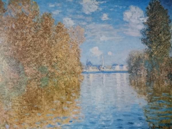 Claude Monet, [L'automne à Argenteuil], Provenant d'une rare collection d'art encadrant, Nouveau cadre inclus, En bonne condition, frais de port inclus, Claude Monet, Peinture, Peinture à l'huile, Nature, Peinture de paysage