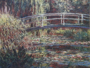 クロード・モネ、【睡蓮の池、ばら色のハーモニー】、希少な額装用画集より、新品額装付、状態良好、送料込み、Claude Monet