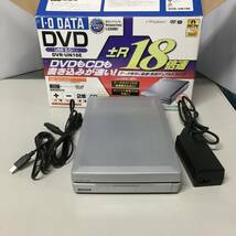 ●I・O DATA 外付け マルチDVDドライブ DVR-UN18E アイ・オー・データ PC 周辺機器　【22/0530/03_画像1