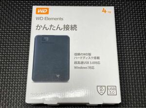 新品 WD Elements Portable ポータブルHDD 4TB USB3.0 外付け　USB ハードディスク