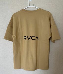 RVCA　ルーカ　半袖　Tシャツ　バックプリント　レディース　USサイズXS　日本サイズM　新品未使用　送料無料　ルカ　ベージュ　茶　人気