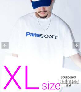 SOUND SHOP balansa PANASONY　Tシャツ　ホワイト　XLサイズ　バランサ　パナソニー