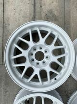 レーシングスパルコ 15インチ 6.5J off+45 PCD100 4穴 Racing SPARCO 4本　ホワイト_画像3