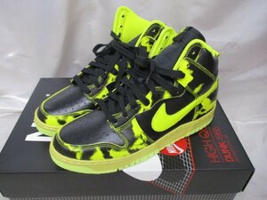 NIKE ナイキ スニーカー DUNK-HI DD9404-001 サイズ27.5ｃｍ メンズ 箱付き イエロー×ブラック 替え紐付き