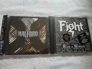 JUDAS PRIESTジューダスプリースト ロブハルフォード HALFORD/FIGHT オリジナルアルバムCD2枚セット CRUCIBLE/WAR OF WORDS