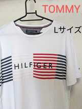 TOMMY HILFIGER ■■トミーヒルフィガー半袖Tシャツ　Lサイズ used美品_画像1