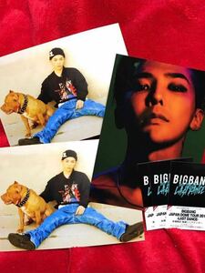 BIGBANG JAPAN DOME TOUR 2017 LAST DANCE 会場購入特典 G-DRAGON ポストカード 新品3枚+ステッカーセット!! T.O.P,SOL,D-LITE,V.I