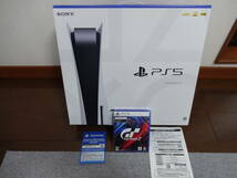 [新品・購入証明書あり]PS5 プレイステーション5本体 CFI-1100A01 ディスクドライブ搭載モデル グランツーリスモ7 セット販売_画像1