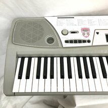 中古 YAMAHA ヤマハ 電子キーボード EZ-J14 61鍵盤 ポータトーン グレー ピンク 電子ピアノ 鍵盤楽器 アダプター付き H16476_画像7