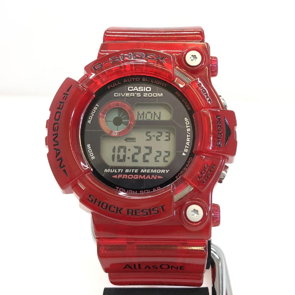 g-shock gw-203k イルクジフロッグマン　クリアレッド　本体のみ