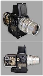 珍しい HASSELBLAD カメラ ハッセルブラッド 500 EL/M cutaway (スケルトン) Carl Zeiss SONNAR レンズ　(ツァイス ゾナー) 1:4 f=150 mm