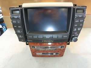 Crown GRS182 Audio Am FM Radio CD Cassette Navigation Monitor 2din Deck Wood Grand Wood Grand Wood 18248 IT