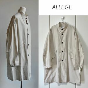 【1回のみ着用】日本製★ALLEGE Stand Collar Coat