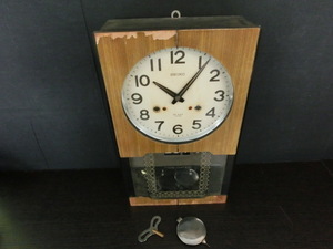 ◆YD-0354-45 SEIKO セイコー TAIME-DATER 30DAY ぜんまい式 掛け時計