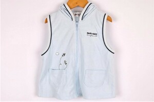  Marie Claire hood the best Zip up no sleeve for girl 100 size light blue Kids child clothes marie claire
