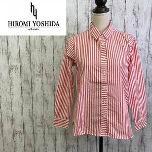 HIROMI YOSHIDA★ヒロミヨシダ★ストライプ コットン シャツ ブラウス★サイズM　4-180　