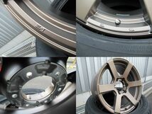 FENICE-X XC6 18x9 +25 6-139.7 マットブロンズ 新品輸入タイヤセット 200系ハイエース レジアスエース オーバーフェンダーサイズ_画像3