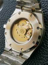 1円〜 SEIKO MOD ロイヤルオーク タイプ セイコー NH35 カスタム 腕時計 自動巻 手巻き メンズウォッチ seikomod メンズ腕時計 ウォッチ AP_画像9