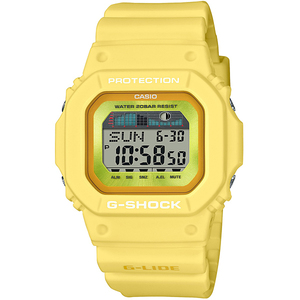 セール！★新品 カシオ正規保証付き★G-SHOCK GLX-5600RT-9JF メンズ腕時計 20気圧防水 タイドグラフ クリームイエロー★プレゼントにも