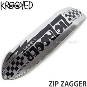 1円～ KROOKED ZIP ZAGGER Silver Foil 8.62 クルキッド ジップ ザッガー スケートボード デッキ 板 ストリート パーク [同梱不可]の商品画像