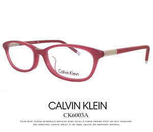 カルバンクライン レディース メガネ ck6003a-610 calvin klein 眼鏡 女性用 [度付きクリアサングラス] カルバンクライン アジアンフィットモデル