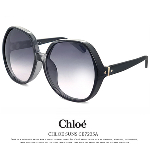 新品 クロエ サングラス レディース chloe ce723sa 002 62mm uvカット ビックレンズ アジアンフィットモデル