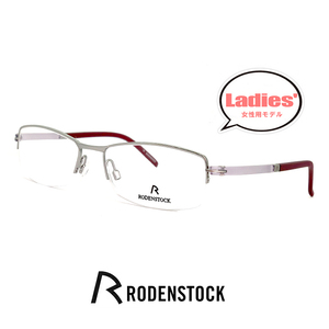 新品 レディース ローデンストック メガネ r4715 a RODEN STOCK 眼鏡 rodenstock ナイロール ハーフリム スクエア 女性用