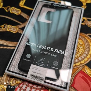 Samsung Galaxy S21 Ultra ニルキン フロステッド加工 ブラック 高品質 スマホケース 新品