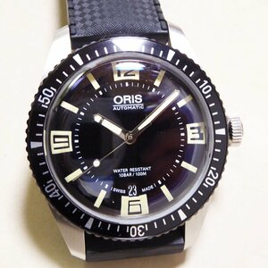 オリス(ORIS）ダイバーズ６５　オートマティック　36-15582　ラウンド　ラバーベルト　腕時計