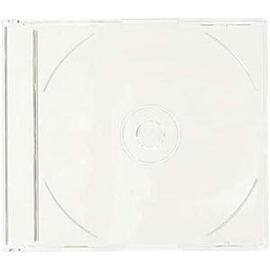 マキシCDケース配送_色:透明 オーバルマルチメディア 7mm厚 マキシCDケース CD DVD1枚収納ケース クリア 5個