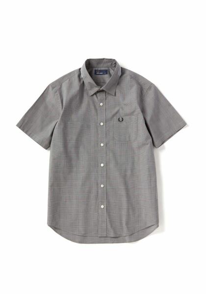 【美品・廃盤】FRED PERRY COLLAR TAPE SHIRT Sサイズ ブラック