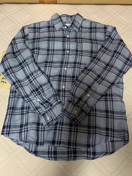 【ファッションクーポン利用で200円オフ】Journal standard リネンシャツ 長袖 Sサイズ ライトブルー