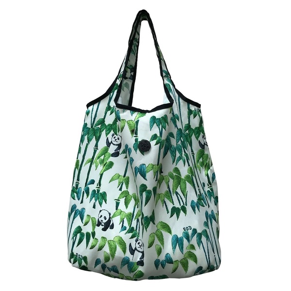 香港 G.O.D. 環保袋 foldable shopping bag Panda Bamboo パンダ 竹 折り畳み式エコバッグ