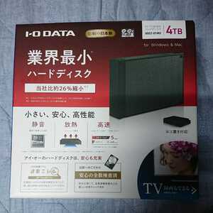 I-O DATA アイ・オー・データ 外付けハードディスク HDCZ-UT 4KC 日本製 未開封 新品 4TB