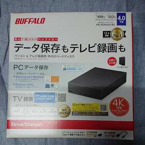 BUFFALO 外付けHDD 外付けハードディスク USB3.2 HD-EDS4U3-BC 4.0TB 未開封新品